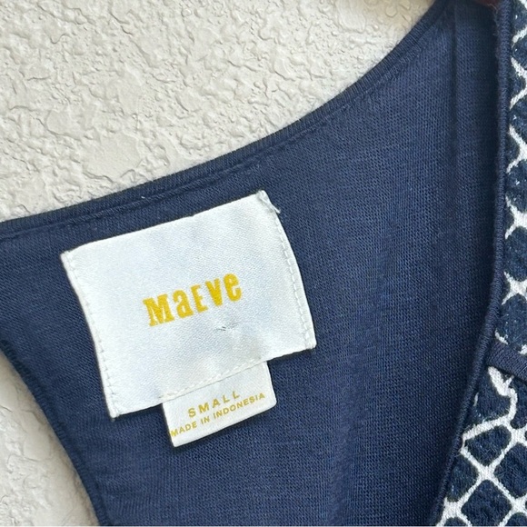 Maeve Anthropologie A-Line Floral Dress Women’s Small Multicolor Back Cutout - Picture 4 of 6